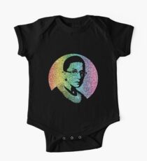 Ruth Bader Ginsburg Glitter Regenbogen Kurzärmeliger Einteiler