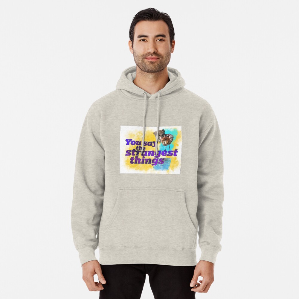 You say the strangest things! Pullover Hoodie