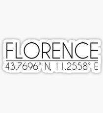 Florence Coordinates Sticker