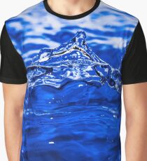 US Navy military Bundesherr texture look water vortex wave blue Graphic T-Shirt