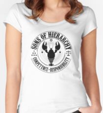 Sons of Hierarchy Gear - Schwarzes Logo Tailliertes Rundhals-Shirt