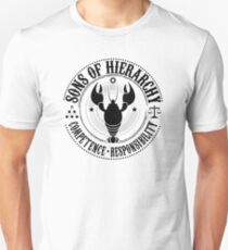 Sons of Hierarchy Gear - Schwarzes Logo Slim Fit T-Shirt
