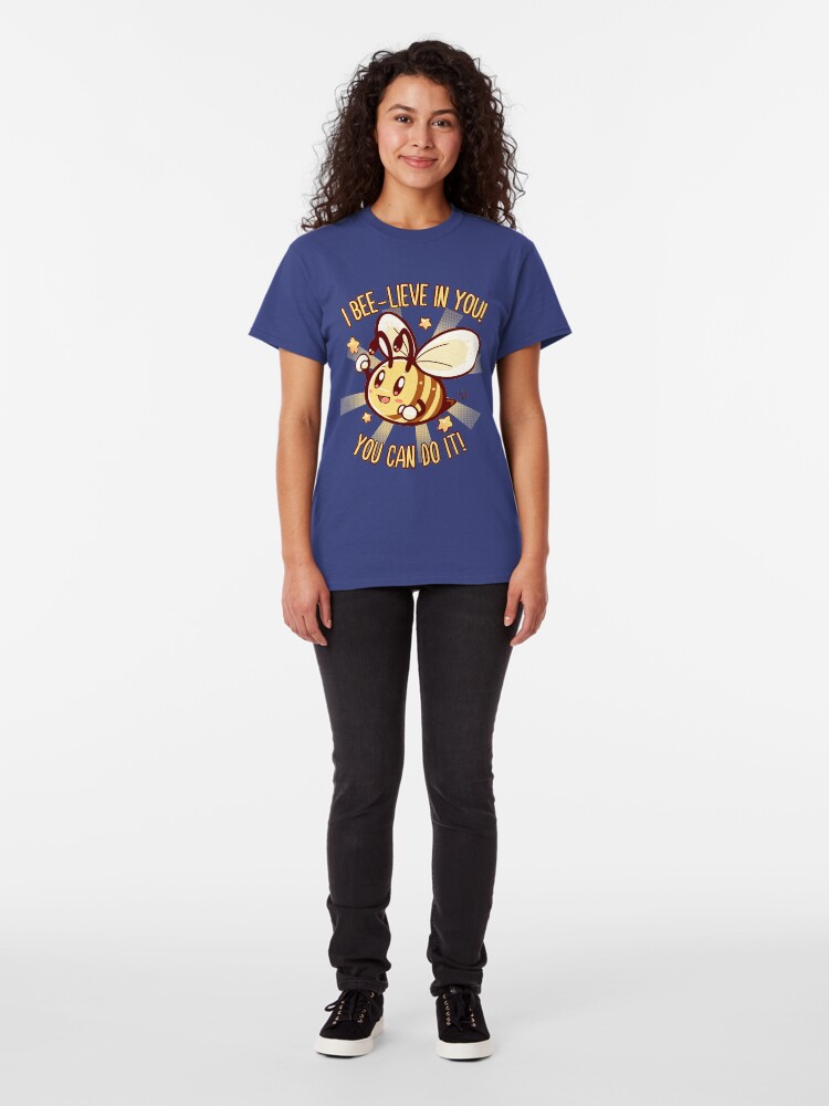 Alternate view of Beelieve in Yourself - Bee Pun Classic T-Shirt