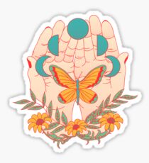 In Her Hands Sticker