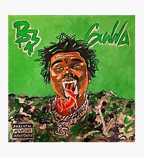 gunna,drip season 3,music,rap,rapper,album cover,painting,wall art,masculine,shirt,hiphop,ysl,album art, wall art,original art,cool,gangsta,fan art,illustration Photographic Print