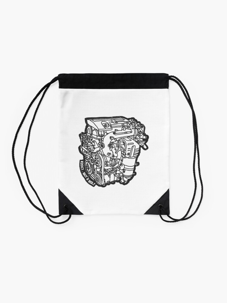 Alternate view of Honda Civic Type R FK2 K20C1 Engine Drawstring Bag