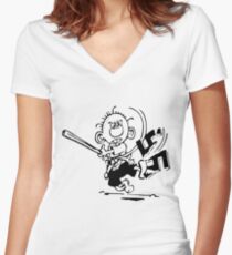 Antifa Shirt mit V-Ausschnitt