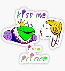KISS ME I'M A PRINCE Sticker