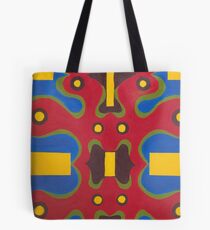 Red Doodle Tote Bag