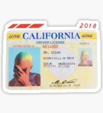 Drivers License Art Sticker