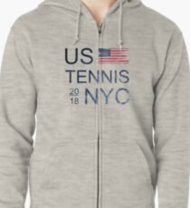Offenes T-Shirt der Tennis-T-Shirt Weinlese Meisterschaften New York-2018 Kapuzenjacke