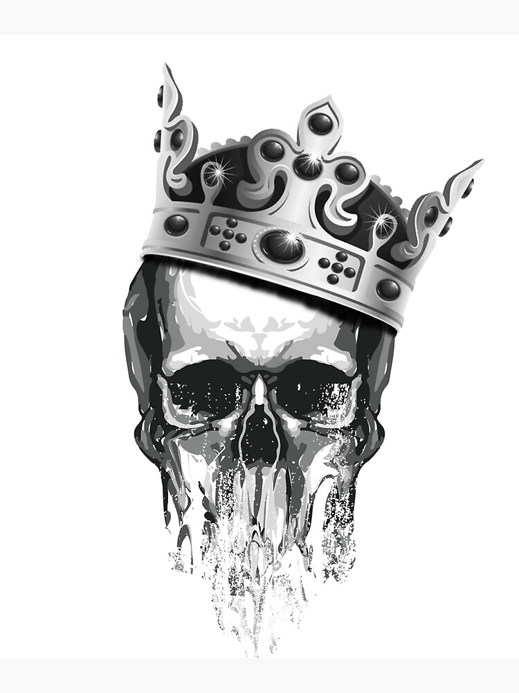 "Skull Crown Cool" Poster by ChrisFeil Redbubble