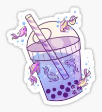 Boba Tea Fish Sticker