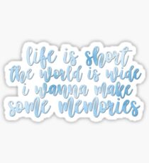 the world is wide. Sticker