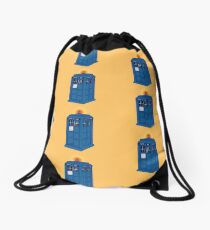 Tardis soft color Drawstring Bag