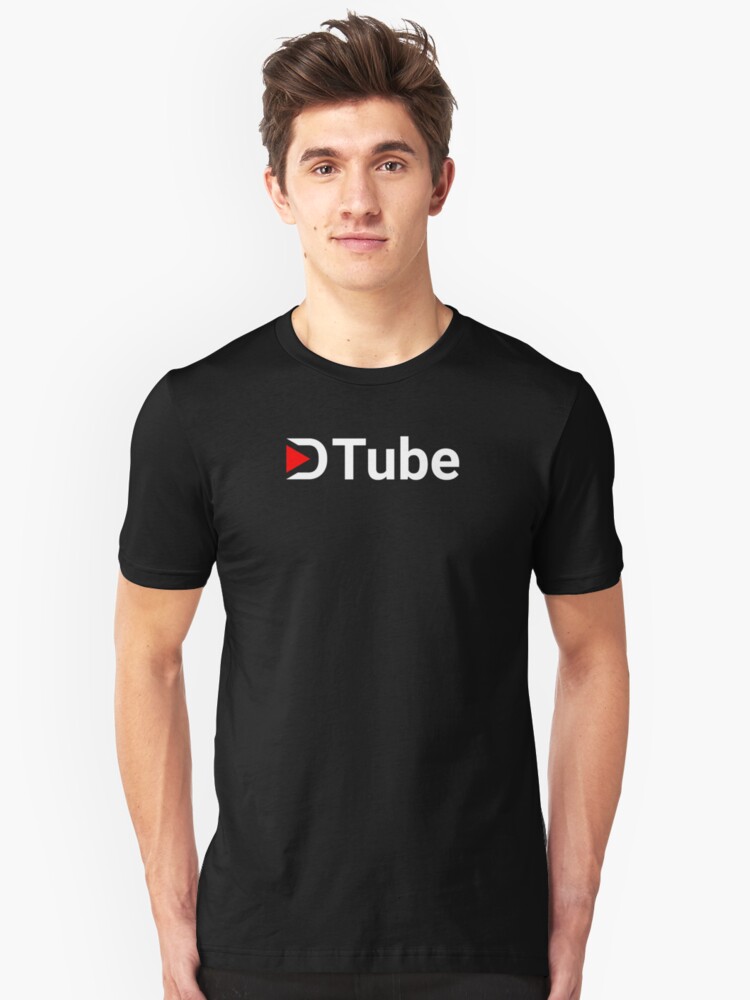 Dtube D Tube D Tube Steemit Decentralized Video Crypto T Shirt By - dtube d tube d tube steemit decentralized video crypto slim fit t shirt