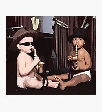 The Office Angelas Saxophone Babies Photographic Print