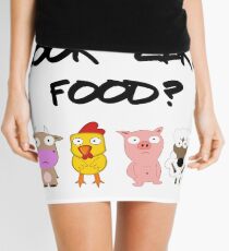 Vegan Vegetarian Idiom Mini Skirt