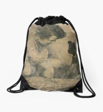 tense/past tense Drawstring Bag