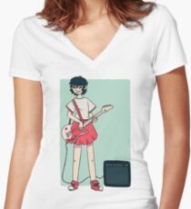 Noodle Women's Fitted V-Neck T-Shirt
