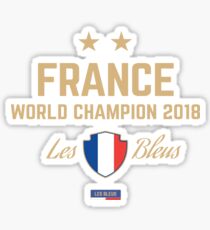 France Champion Du Monde 2018 • Les Bleus • Football World Cup Champion 2018 ID 3-1 Sticker