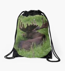 Bull Moose Drawstring Bag