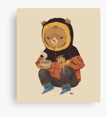 noodle bear Canvas Print