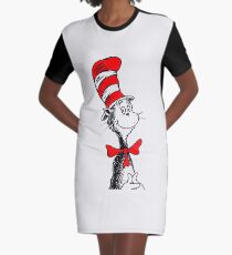 Cat in the hat II Graphic T-Shirt Dress