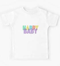 Happy Baby Purple Print Kids Tee