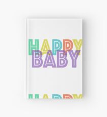 Happy Baby Purple Print Hardcover Journal