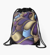 Fractal Spaceship Drawstring Bag