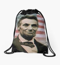 Abraham Lincoln Drawstring Bag