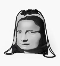 Mona Lisa Drawstring Bag