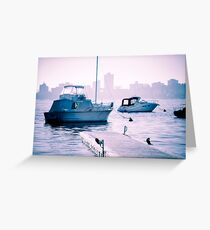 The morning purple Greeting Card