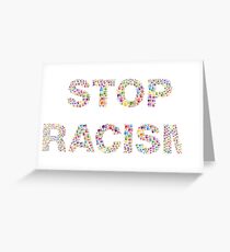Tarjeta de felicitación Detener el racismo