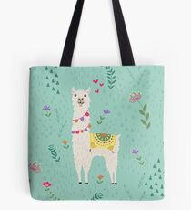 Festliches Lama Tote Bag