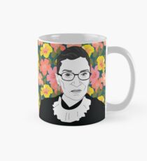 Ruth bader Ginsburg Floral Mug