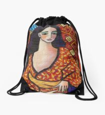 gondwana geisha Drawstring Bag