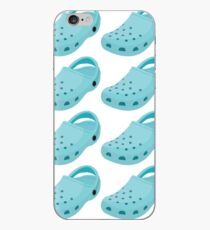 Blue Crocs Illustration iPhone Case