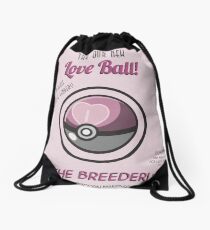 Retro Love Ball Drawstring Bag