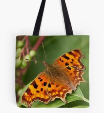 Berries and Comma Butterfly Tote Bag
