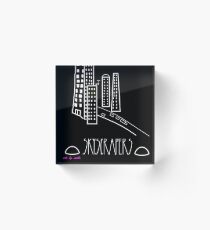 Skyscrapers Acrylic Block