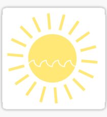 Sun with a Wave Sticker