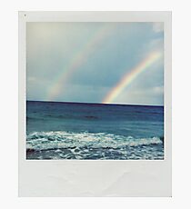 Lámina fotográfica Doble arco iris Polaroid