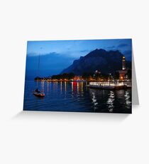 Lecco by night Greeting Card