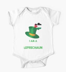 Jordanian St. Patricks Day Leprechaun Baby Body Kurzarm