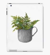 Vinilo o funda para iPad Taza con hojas de helecho.