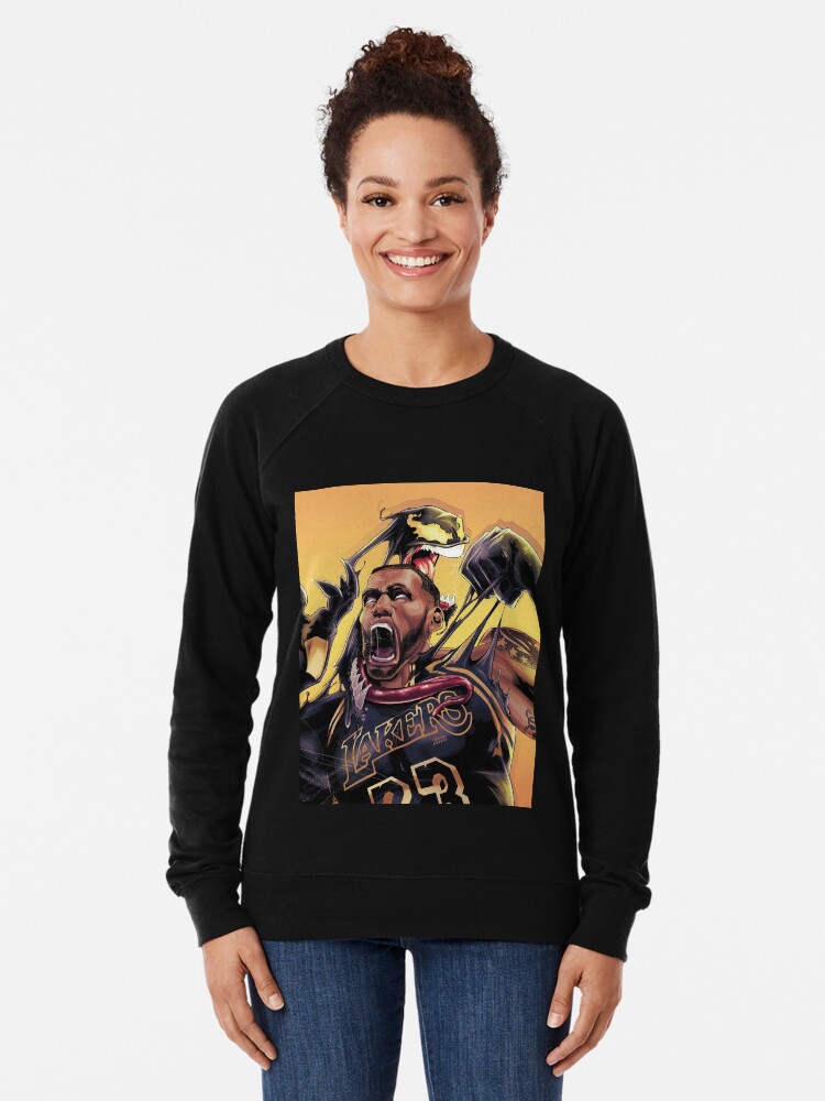 Lebron James Lakers Lightweight Sweatshirt By Aydenlloyd6 Redbubble