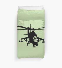 Helicopter Mi-24 Duvet Cover