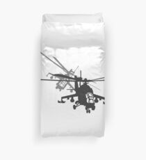 Helicopter Mi-24 Duvet Cover